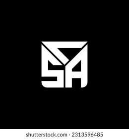Diseño creativo del logotipo de la carta CSA con gráfico vectorial, logotipo CSA simple y moderno. Diseño de alfabetos lujosos de CSA  