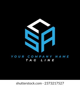 CSA letter logo creative design with vector graphic, CSA simple and modern logo. CSA luxurious alphabet design