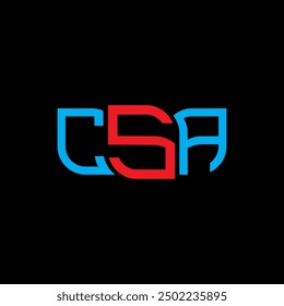CSA logo design, CSA simple and modern logo. CSA luxurious alphabet design  