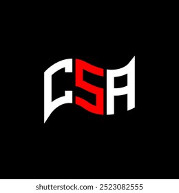 CSA logo design, CSA simple and modern logo. CSA luxurious alphabet design  
