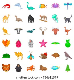 Csamel icons set. Cartoon style of 36 camel vector icons for web isolated on white background