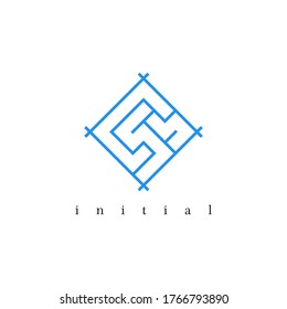 CSB logo in line style, with blue color.