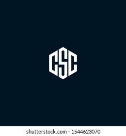 csc initial letter logo designs vector