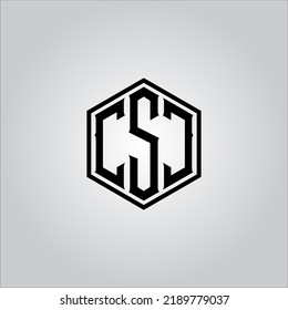 CSC letter logo. CSC Letter logo with white background. This is black letter logo. Use stylist fashion logo. Decorative design.