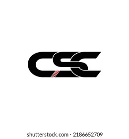 Csc Letter Monogram Logo Design Vector Stock Vector (Royalty Free ...