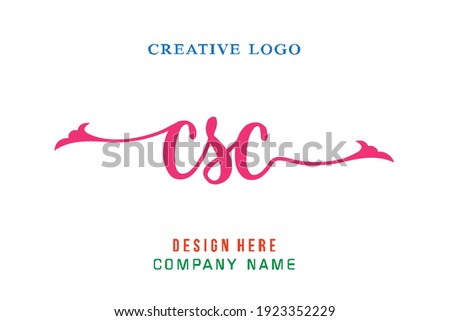 CSC lettering logo is simple, easy to understand and authoritative