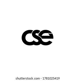 cse letter original monogram logo design