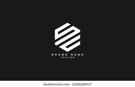 CSE, SEC, SE, SC, ES, CS, Abstract initial monogram letter alphabet logo design