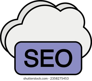 cseo cloud olor icon design style 