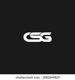 CSG Letter Logo, Joint C+S+G Letter Vector Logo