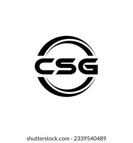 CSG Logo Design, Inspiration for a Unique Identity. Modern Elegance and Creative Design. Watermark Your Success with the Striking this Logo.