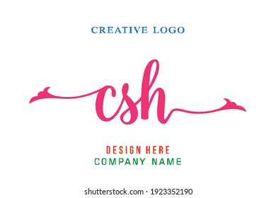 CSH lettering logo is simple, easy to understand and authoritative