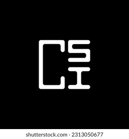 CSI letter logo creative design with vector graphic, CSI simple and modern logo. CSI luxurious alphabet design  