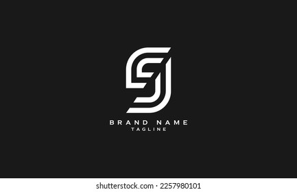 CSJ, CSG, CG, CJ, Abstract Initial Monogramm Buchstaben Alphabet Logo Design