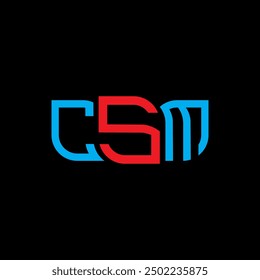 CSM logo design, CSM simple and modern logo. CSM luxurious alphabet design  