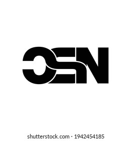 Csn Letter Monogram Logo Design Vector Stock Vector (Royalty Free ...