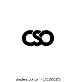 Cso Letter Original Monogram Logo Design Stock Vector (Royalty Free ...