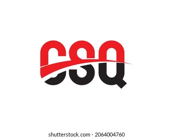 CSQ Letter Initial Logo Design Vector Illustration