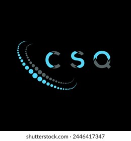 CSQ letter logo abstract design. CSQ unique design. CSQ.
