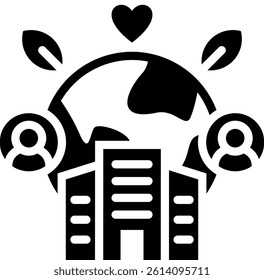 Csr Icon Glyph Vector Illustration