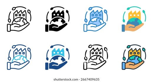 CSR icon set multiple style collection 
