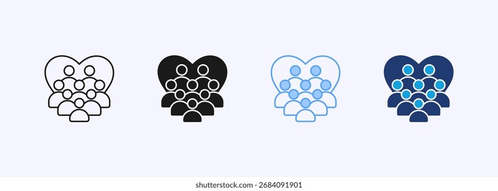 Colección De Estilo Múltiple De Conjunto De Iconos Csr