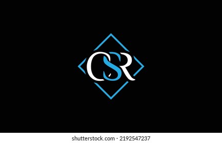  CSR Letter Initial Logo Design Template Vector Illustration 