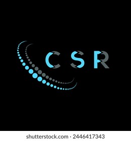 CSR letter logo abstract design. CSR unique design. CSR.
