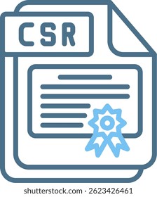 CSR Line Two Colour Icon