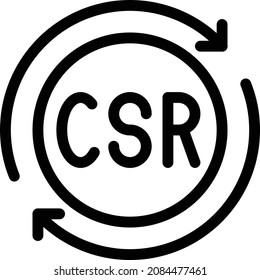 csr vector illustration isolated on a transparent background . color vector icons for concept or web graphics.