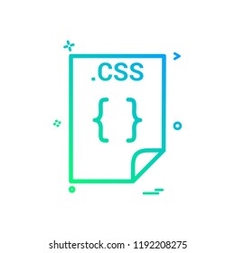 css application download file files format icon vector design