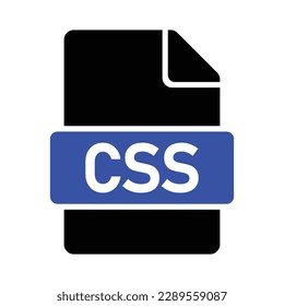 CSS File Format Icon, Vector Graphics