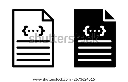 CSS file icon with outline and glyph style.