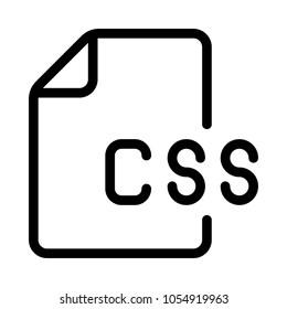 css file  vector icon