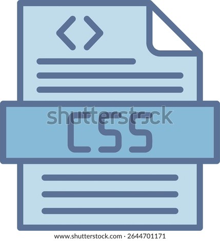 Css Filled Blue Tone Icon