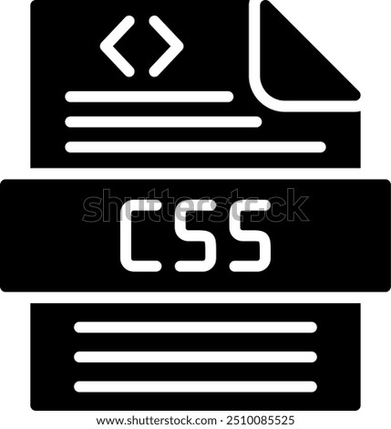 Css Glyph Vector Icon Design