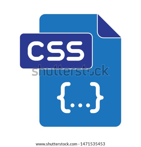 css icon. flat illustration of css - vector icon. css sign symbol