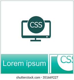 CSS icon. Programming language