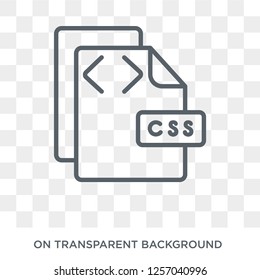 Css icon. Trendy flat vector Css icon on transparent background from Programming collection. High quality filled Css symbol use for web and mobile