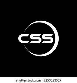 CSS letter logo design in illustration. Vector logo, calligraphy designs for logo, Poster, Invitation, etc.