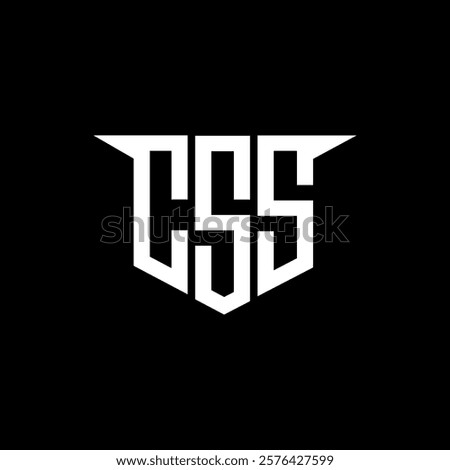 CSS letter logo design with white background in illustrator, vector logo modern alphabet font overlap style, calligraphy designs for logo, Poster, Invitation, etc.