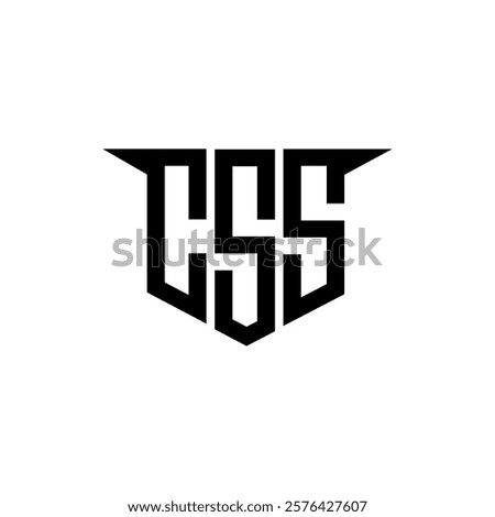CSS letter logo design with white background in illustrator, vector logo modern alphabet font overlap style, calligraphy designs for logo, Poster, Invitation, etc.