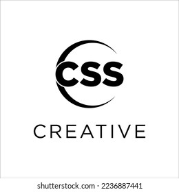 css letter monogram logo design template