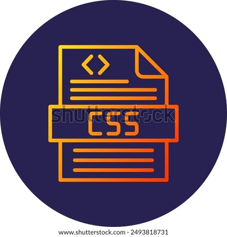 Css Line Gradient Icon Design