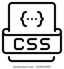 CSS Styling Icon can be used for web, mobile app, infographic, etc
