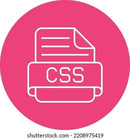 Css vector icon. Can be used for printing, mobile and web applications.