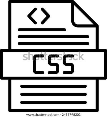 Css Vector Line Icon Design