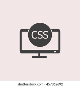 CSS web icon. Isolated illustration