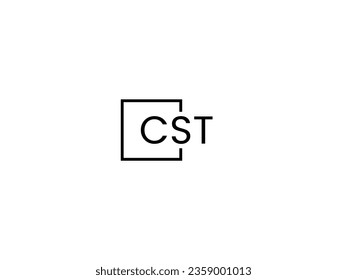 CST Letter Initial Logo Design Vektorgrafik