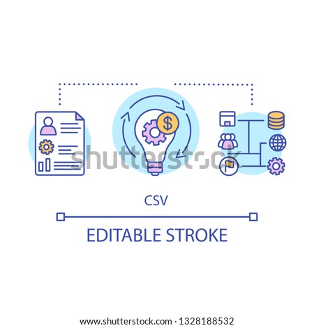 CSV concept icon. Creating shared value idea thin line illustration. Corporate social responsibility, accountability. Business idea, strategy, growth. Vector isolated outline drawing. Editable stroke